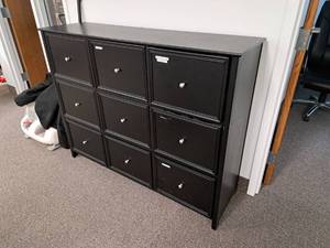 lot 137 image: File Cabinet 9-drawer3-tier
