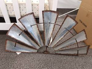 lot 281 image: Windmill theme Metal Dcor