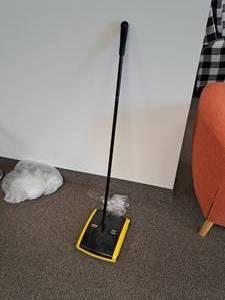 lot 254 image: Rubbermaid 413 Commercial Dual Action Carpet Sweeper