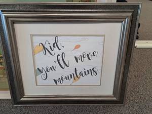 lot 263 image: Print - Kid Youll Move Mountains , Framed