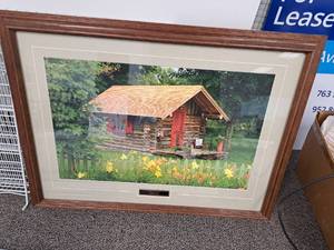 lot 264 image: Print - Rustic Retreat by Terry Wild (Presented by Uline) , FramedSingle MatteGlass
