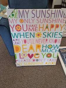 lot 287 image: My Sunshine theme Wall Art