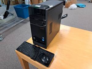 lot 54 image: HP Pavilion HPE h8-1360t Desktop Computer System - PC, Beats Audio,  USB Keyboard and Mouse