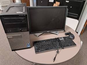 lot 59 image: Dell Optiplex 790 Desktop Computer System - PC,  Dell 20 Monitor, USB Keyboard and Mouse