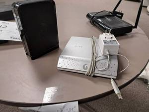 lot 83 image: Lot of (2) Seagate Portable Hard Drives