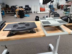 lot 111 image: Lot of (2) Computer Monitor Stands