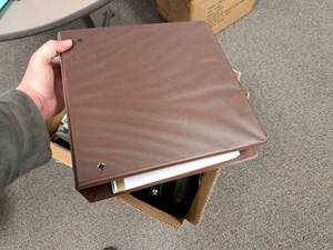 lot 763 image: Lot of (6) Misc 3-Ring Binders