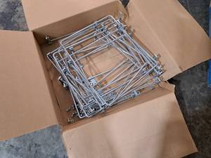 lot 777 image: Lot of (16) Uline H-2080 Wire Carton Stands for Rolling Metal Rack