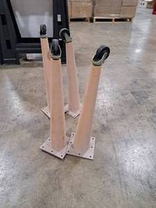 lot 784 image: Lot of (4) 21 Table Legs with Casters
