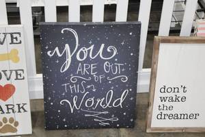 lot 504 image: You Are Out Of This World Wall Decor