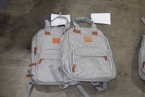 lot 515 image: Lot of (2) Trend Lab Baby Backpacks