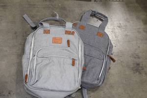 lot 516 image: Lot of (2) Trend Lab Baby Backpacks