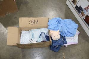 lot 553 image: Lot of (1 Large Box) Baby Blankets