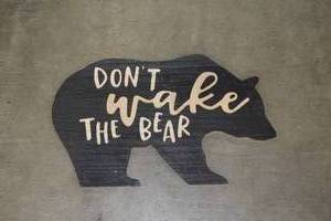 lot 576 image: Dont Wake The Bear theme Wall Dcor