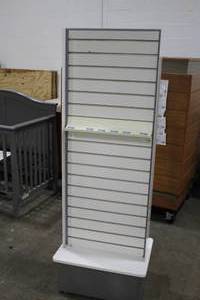lot 408 image: Slatwall Display w shelves