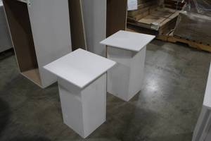 lot 376 image: Lot of (2) 26 Pedestal Display Table