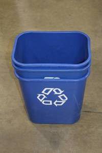 lot 347 image: Lot of (3) Plastic Recycle Cans