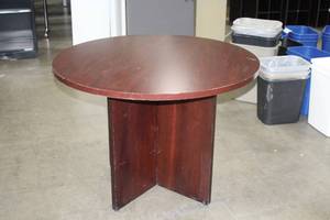 lot 357 image: 42 Round Conference Table