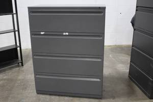 lot 360 image: Metal Lateral File Cabinet 4-drawer