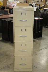 lot 331 image: Metal File Cabinet 4-drawer