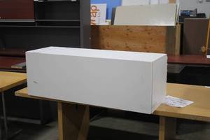 lot 333 image: Metal Cubical Wall-Mount Overhead Metal Bookcase