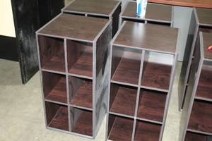 lot 468 image: Lot of (2) Cubbie Storage Cabinet 6-bin