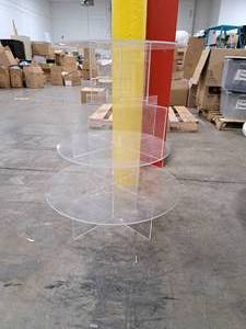 lot 472B image: 30 Acrylic Display Table 3-tier