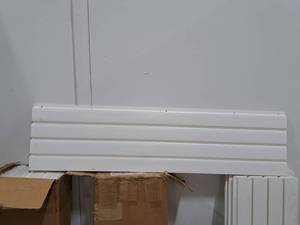 lot 473 image: Lot of (8) Plastic Slotwall Sections 48x12