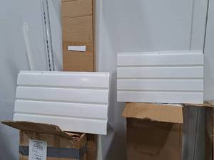 lot 476A image: Lot of (12) Plastic Slotwall Sections
