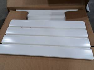 lot 477A image: Lot of (16) Plastic Slotwall Sections 24x12
