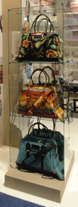 lot 9 image: Glass Display Case - Glass Shelving, Fixtures, Bases and Connectors