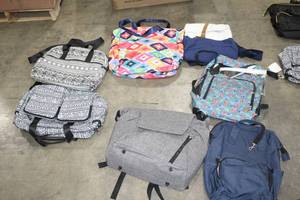 lot 585 image: Lot of (7) Assorted Diaper Bags