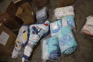 lot 595 image: Lot of (9) Baby Crib Sets