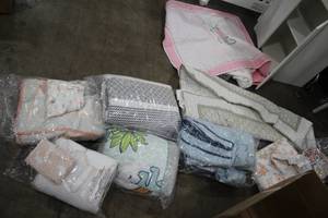 lot 593 image: Lot of (8) Baby Crib Sets