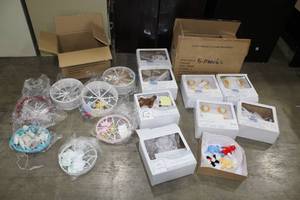 lot 603 image: Lot of (11) Baby Crib Mobiles and Musical Mobiles