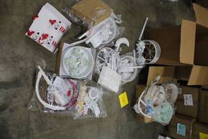 lot 607 image: Lot of (10) Baby Crib Mobiles and Musical Mobiles