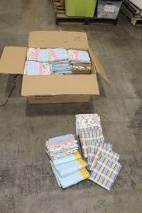 lot 624 image: Lot of (107) Baby Accessories - Window Valances (x99), Drape (x1), Hampers (x7)