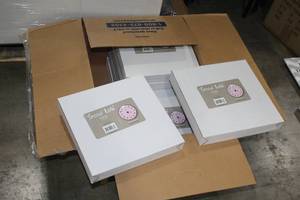 lot 612 image: Lot of (10) Trend Lab 17 Wall Clocks (in original packaging)