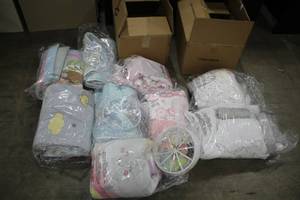 lot 666 image: Lot of (9) Crib Sets