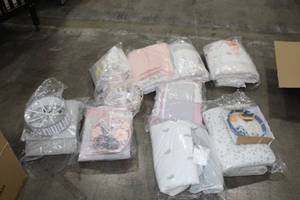 lot 656 image: Lot of (9) Crib Sets (in original packaging)