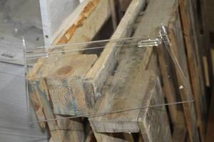 lot 478 image: Lot of (30) Plastic Slatwall Shelving 12x8