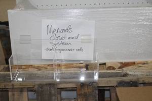 lot 479A image: Lot of (10) Plastic Slatwall Organizers 15x5x6-12