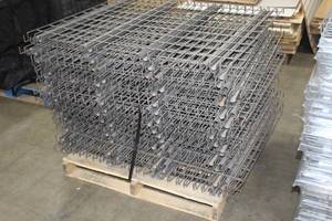 lot 16 image: Lot of (34) Pallet Rack Wire Decking 46x36