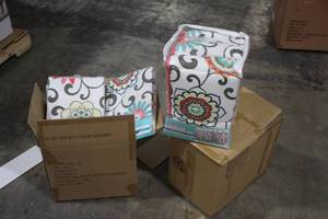 lot 699 image: Lot of (12) Waverly by Trend Lab Baby Accessories (in original packaging) - Drape Panels (x12)