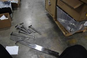 lot 491 image: Lot of (11) Slatwall Rail Hangers