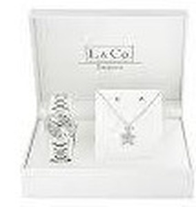 L & Co. Womens Quartz Watch w Accessories & Gift Box