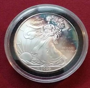 2009 American Silver Eagle - Nice Toning