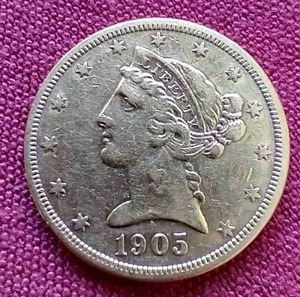 1905-S Liberty Head $5 Gold Coin