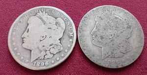 (2) Morgan Dollar Lot (Low-Grade)
