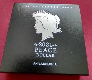 2021 Peace Dollar With Box & Paperwork